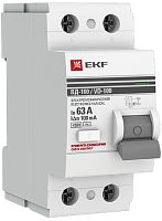 Выключатель дифференциального тока УЗО EKF PROxima ВД-100 2п 63А 100мА 4,5,кА тип AC фото Выключатель дифференциального тока УЗО EKF PROxima ВД-100 2п 63А 100мА 4,5,кА тип AC картинка